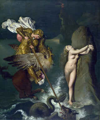 Jean Auguste Dominique Ingres - Angelica saved by Ruggiero.webp