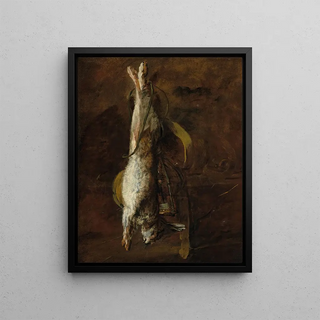 Jean Simon Chardin - A dead rabbit and a satchel.webp