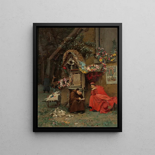 Jehan Georges Vibert - Adding Up The Donations.webp