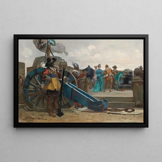 Jehan Georges Vibert - On The Ramparts.webp