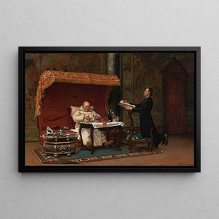 Jehan Georges Vibert - The Canons Dinner.webp