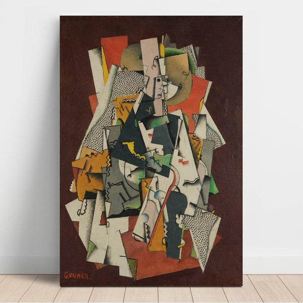 Reproduktion des Gemäldes Junge sitzende Mädchen - Georges Valmier
