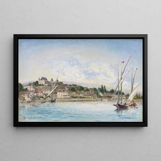 Johan Barthold Jongkind - View of Lake Lman at Nyon.webp