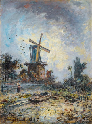 Johan Barthold Jongkind - Windmill In Dordrecht.webp