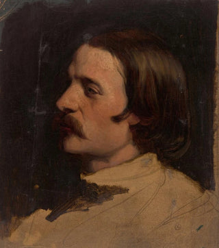 Johann Georg Schwartze - Studiekop naar links.webp