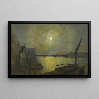 John Atkinson Grimshaw - Southwark Bridge from Blackfriars by Moonlight.webp