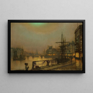 John Atkinson Grimshaw - Whitby at night.webp