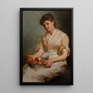 John George Brown - Girl Peeling Apples.webp