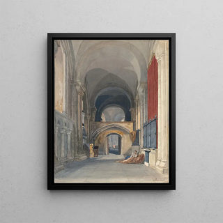 John Sell Cotman - Norwich Cathedral Interior of the North Aisle of the Choir Looking East.webp