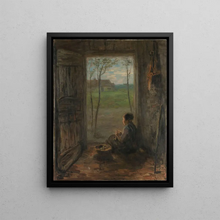 Jozef Israls - A Laren Scene.webp