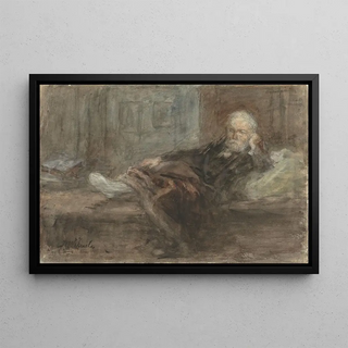 Jozef Israls - Zelfportret met zieke voet.webp