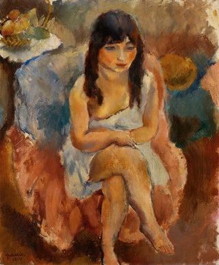 Jules Pascin - Seated Figure Jeune fille assise.webp