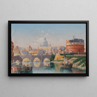 Karl Kaufmann - Rome View Of The Castel Santangelo.webp