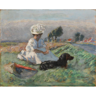 La Femme au Chien - Pierre Bonnard | Reproduction Tableau Décoration murale affiche copie
