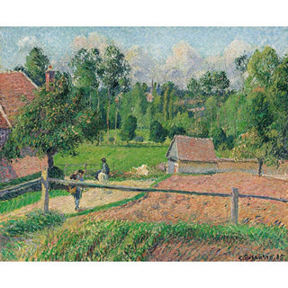 La Maison Delafolie à Éragny - Camille Pissarro | Reproduction Tableau Décoration murale affiche copie