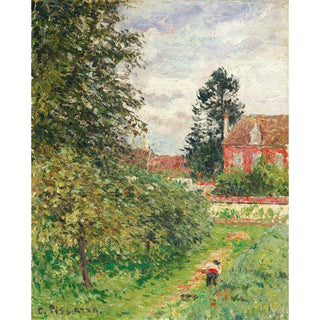 La Maison des Anglais, Éragny - Camille Pissarro | Reproduction Tableau Décoration murale affiche copie