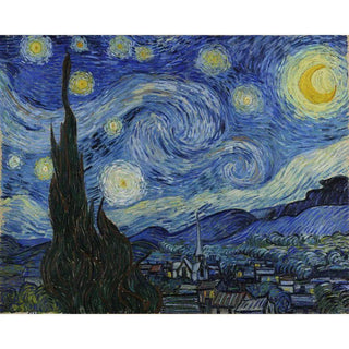 La Nuit Etoilée - Vincent Van Gogh | Reproduction Tableau Décoration murale affiche copie