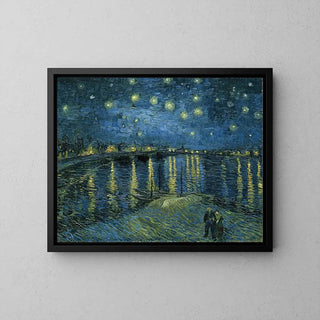 La Nuit étoilée sur le Rhône - Vincent Van Gogh | Reproduction Tableau Décoration murale affiche copie