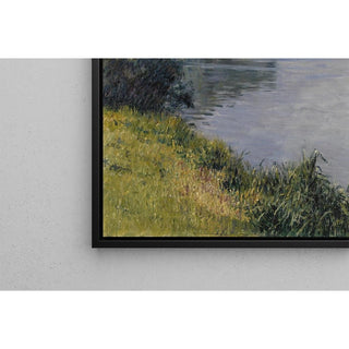 La Seine à l’Île Marante par temps brumeux - Gustave Caillebotte | Reproduction Tableau Décoration murale affiche copie