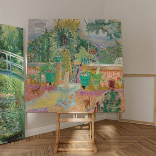 La Terrasse ou Une Terrasse à Grasse - Pierre Bonnard | Reproduction Tableau Décoration murale affiche copie