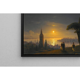 La tour de Galata au clair de lune - Ivan Konstantinovich Aivazovsky | Reproduction Tableau Décoration murale affiche copie