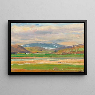 Ladislav Mednynszky - A Spring Landscape at the Foot of the Tatras.webp