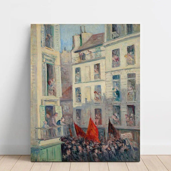 Le Front Populaire - Maximilien Luce — Wandpräsentation des Kunstwerks