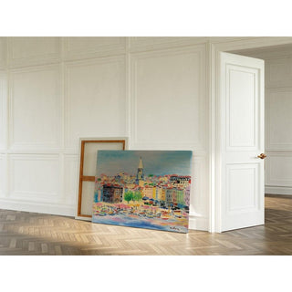 Le Port de Marseille - Moïse Kisling | Reproduction Tableau Décoration murale affiche copie