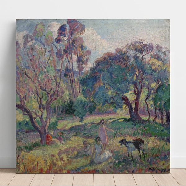 Reproduktion des Gemäldes Der Ruhezustand unter den Bäumen - Henri Lebasque