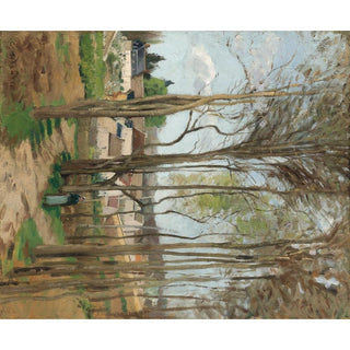 Le Village à Travers les Arbres - Camille Pissarro | Reproduction Tableau Décoration murale affiche copie