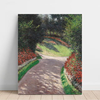 Le chemin dans le jardin - Gustave Caillebotte | Reproduction Tableau Décoration murale affiche copie
