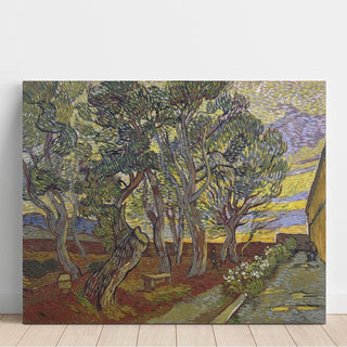 Le jardin de l'hôpital Saint-Paul - Vincent van Gogh | Reproduction Tableau Décoration murale affiche copie