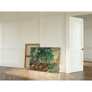 Le jardin de l'hôpital Saint-Paul - Vincent van Gogh | Reproduction Tableau Décoration murale affiche copie