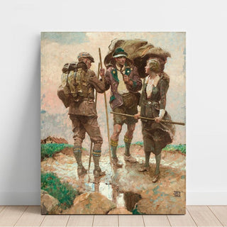 Le pont - Dean Cornwell | Reproduction Tableau Décoration murale affiche copie