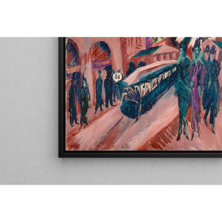 Leipziger Straße with Electric Tram 1914 - Ernst Ludwig Kirchner | Reproduction Tableau Décoration murale affiche copie