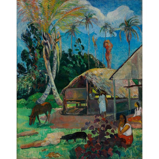 Les cochons noirs - Paul Gauguin | Reproduction Tableau Décoration murale affiche copie