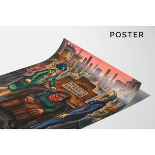 Les trois fléaux du peuple - Karl Wiener | Reproduction Tableau Décoration murale affiche copie