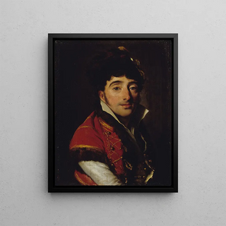 Louis Lopold Boilly - Portrait dun acteur en veste rouge borde de fourrure.webp