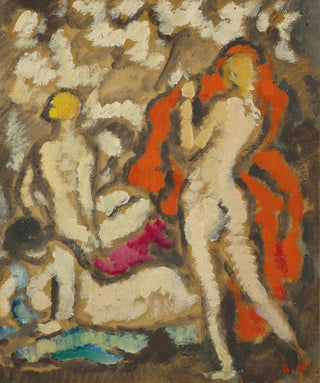 Louis Valtat - Trois jeunes femmes nues la draperie rouge.webp