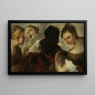 Luca Giordano - Four Women making Music.webp