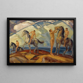 Ludwig von Hofmann - Reiter am Bergsee.webp