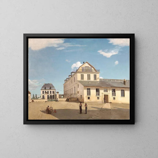 Reproduktion des Gemäldes Haus und Fabrik von Monsieur Henry - Jean-Baptiste-Camille Corot