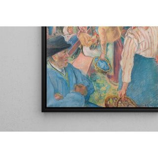 Marché à la volaille, Pontoise - Camille Pissarro | Reproduction Tableau Décoration murale affiche copie