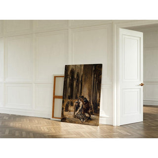 Marguerite à l’église Goethe, Faust, première partie, scène dans la cathédrale - Eugène Delacroix | Reproduction Tableau Décoration murale affiche copie