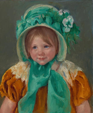 Mary Cassatt - Sara in a Green Bonnet.webp
