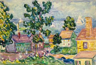Maurice Prendergast - New England Coastal Village.webp
