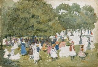 Maurice Prendergast - Pedestrians in a Park.webp