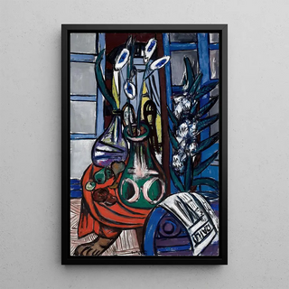 Max Beckmann - Large Still Life Interior Blue.webp