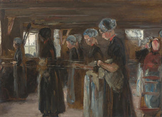 Max Liebermann - Kompositionsstudie zur Flachsscheuer in Laren.webp
