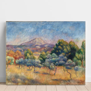 Montagne Sainte-Victoire - Pierre-Auguste Renoir | Reproduction Tableau Décoration murale affiche copie